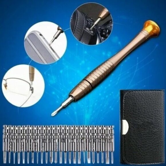 Watchmakers Professional Eyeglasses Watch Screwdriver Precision Repair Tools Set - Picture 6 of 9